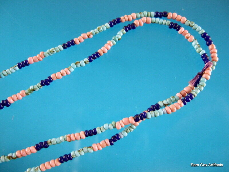 Super Fine Authentic Late 1800's Northwest Trade Necklace Indian Arrowheads COA