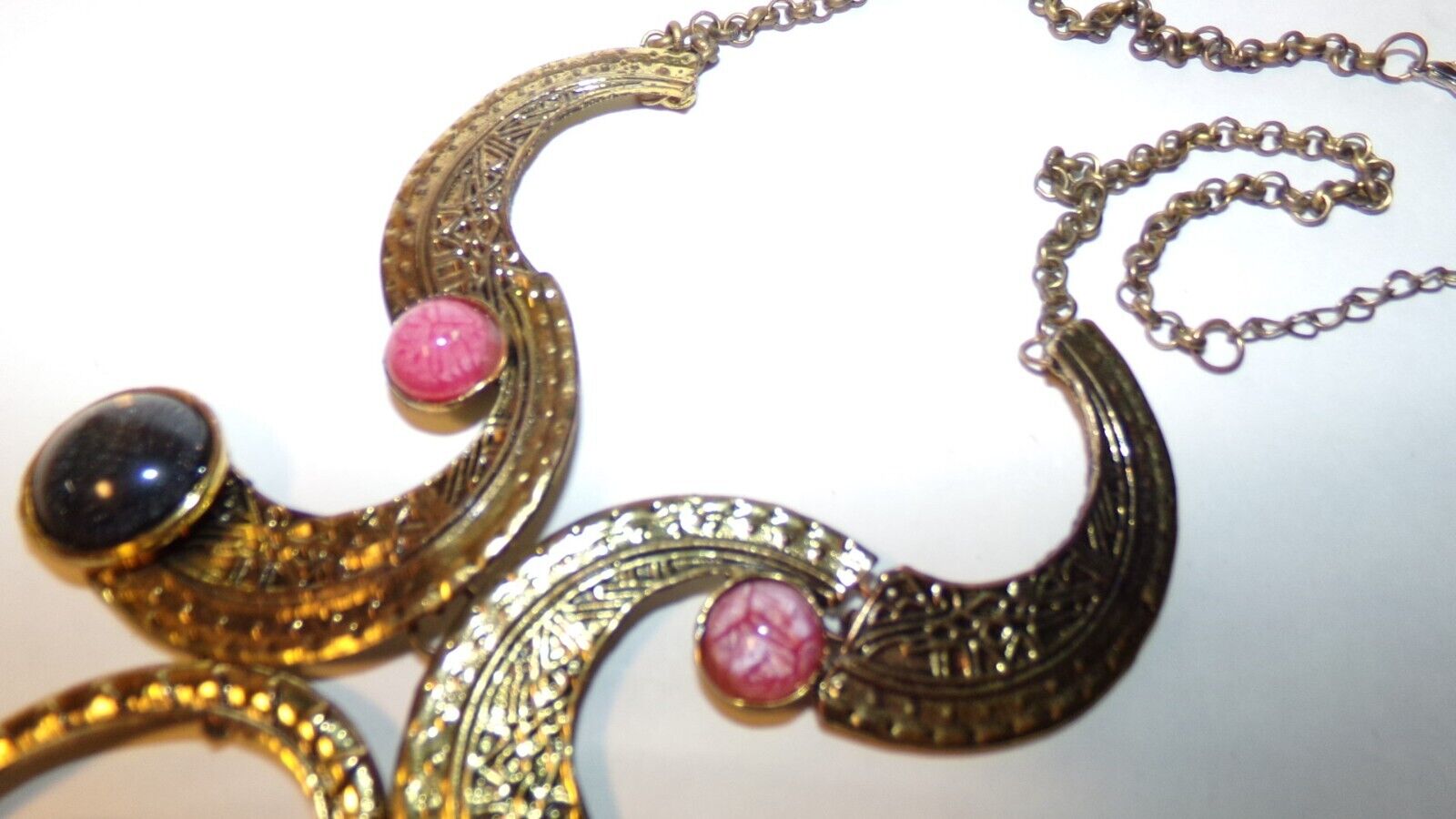VTG 1800’s STYLE RETRO VICTORIAN CRESCENT /PENDANT - COSTUME JEWELRY