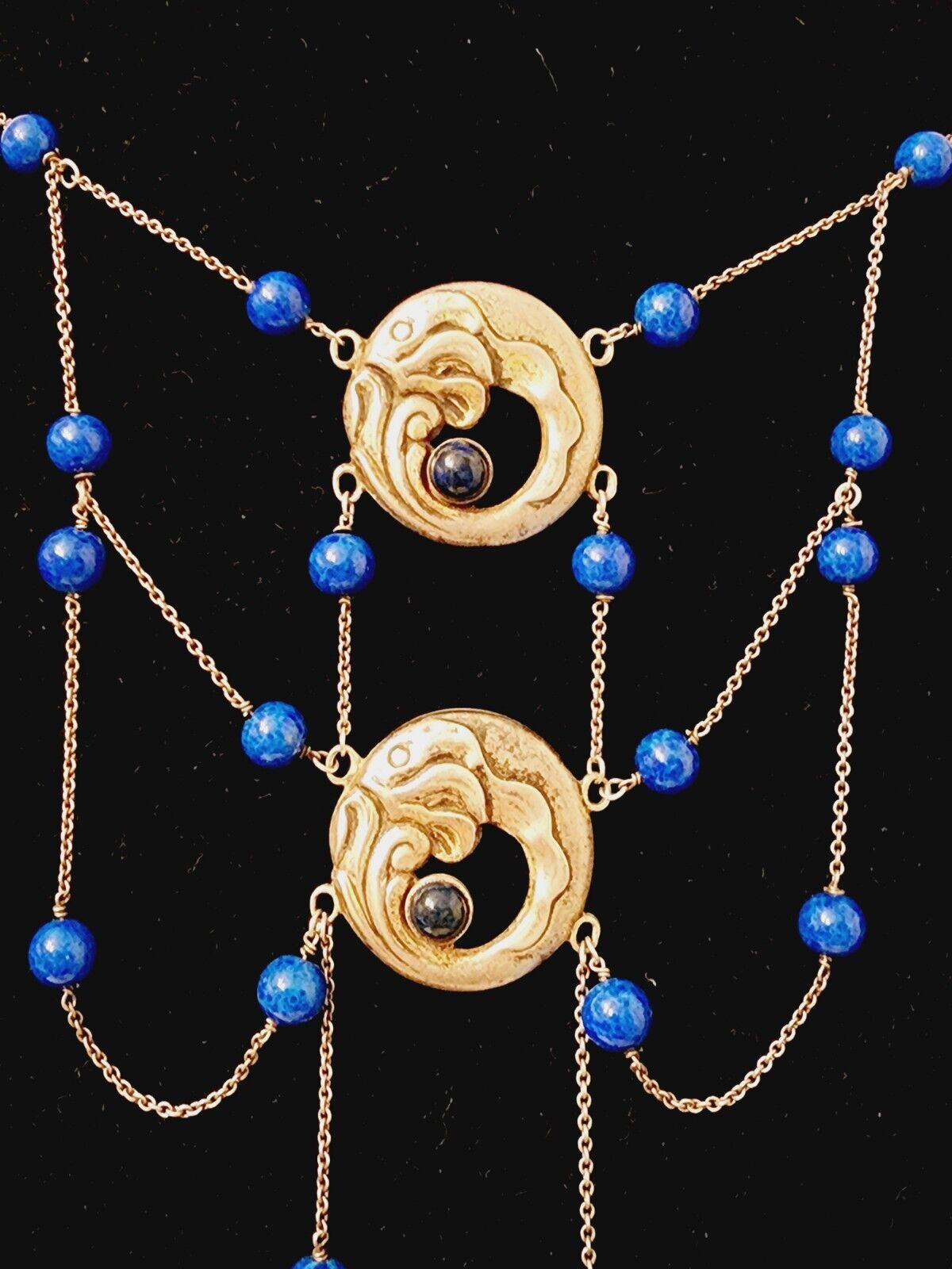 THE BEST 1900s FESTOON drop STERLING SILVER Norseland NECKLACE