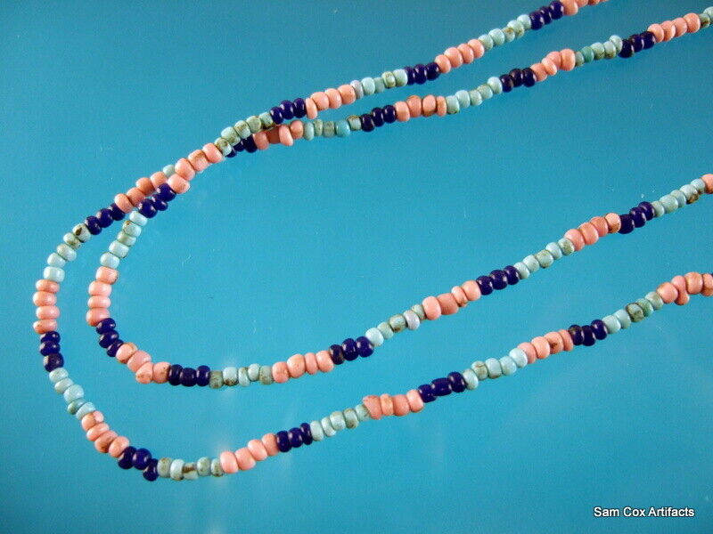 Super Fine Authentic Late 1800's Northwest Trade Necklace Indian Arrowheads COA