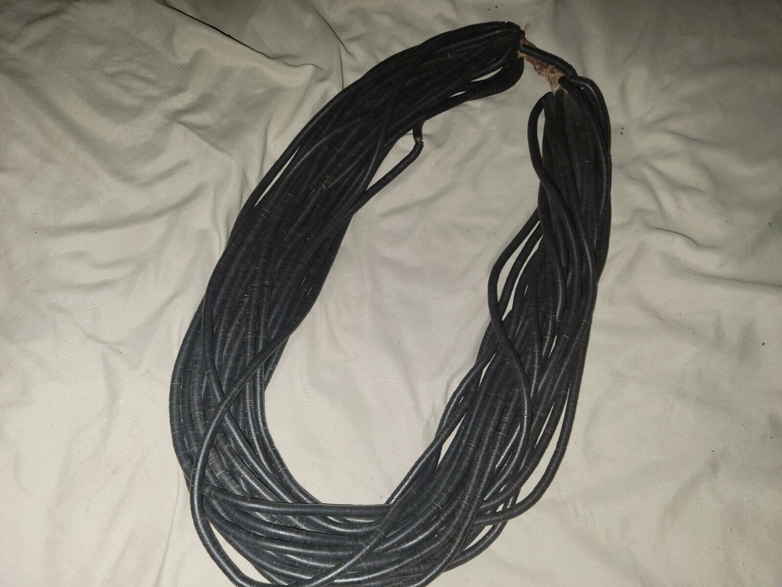 Antique"Early 1900's  8mm Original German Celluloid Disc Multi-Strand Necklace..