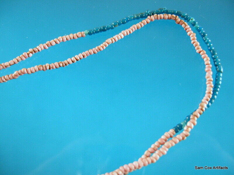 Super Fine Authentic Late 1800's Northwest Trade Necklace Indian Arrowheads COA