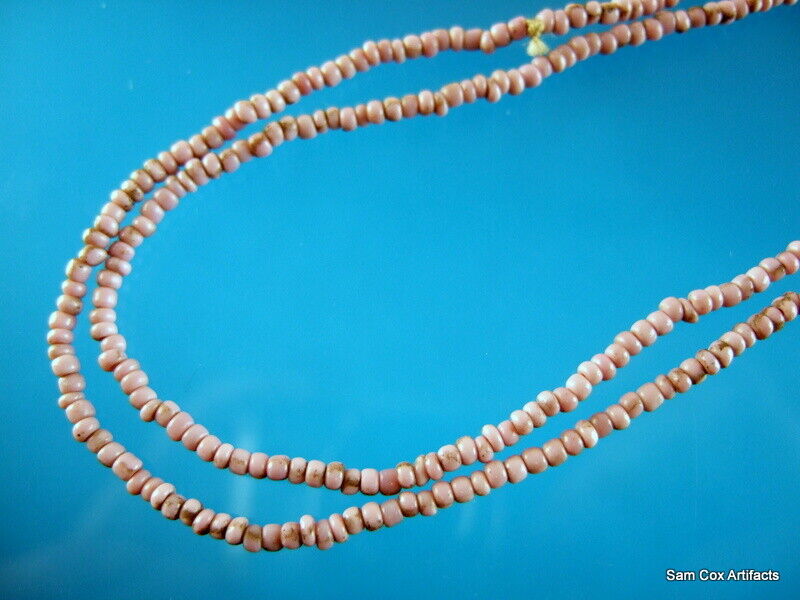Super Fine Authentic Late 1800's Northwest Trade Necklace Indian Arrowheads COA