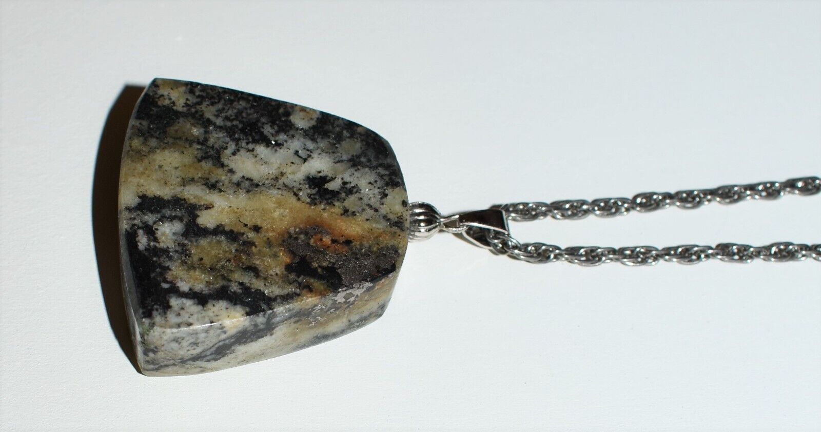 Gold Silver Ore Pendant Necklace 1800s Ore Knob Copper Mine N.C. Handmade Art