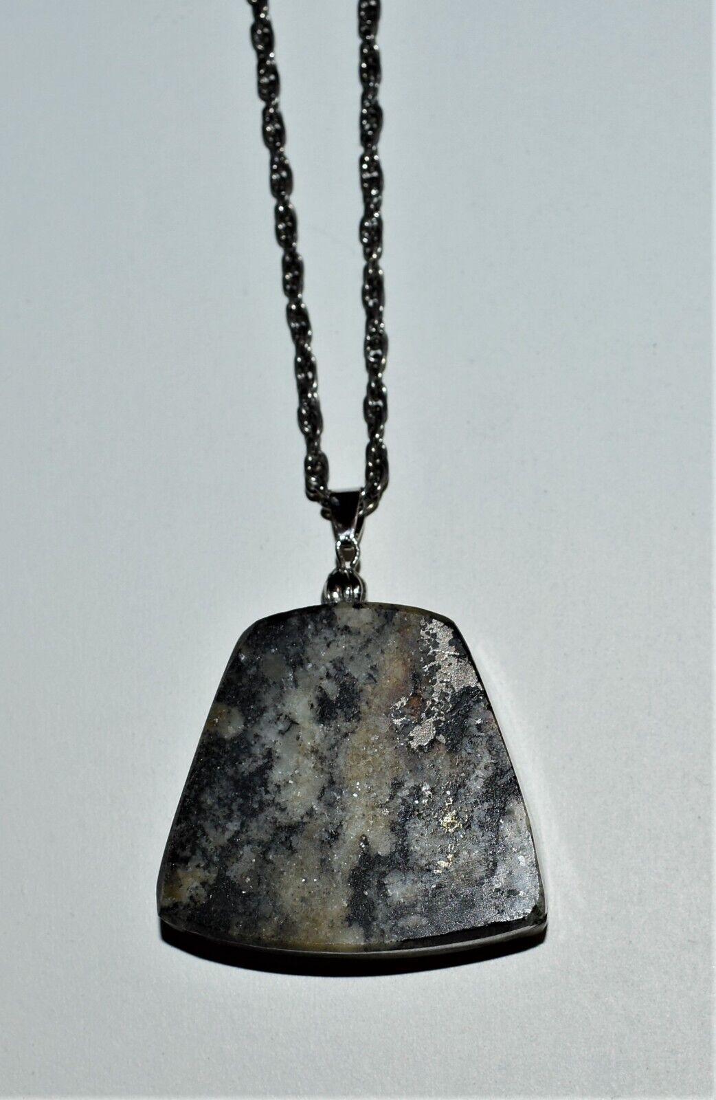 Gold Silver Ore Pendant Necklace 1800s Ore Knob Copper Mine N.C. Handmade Art