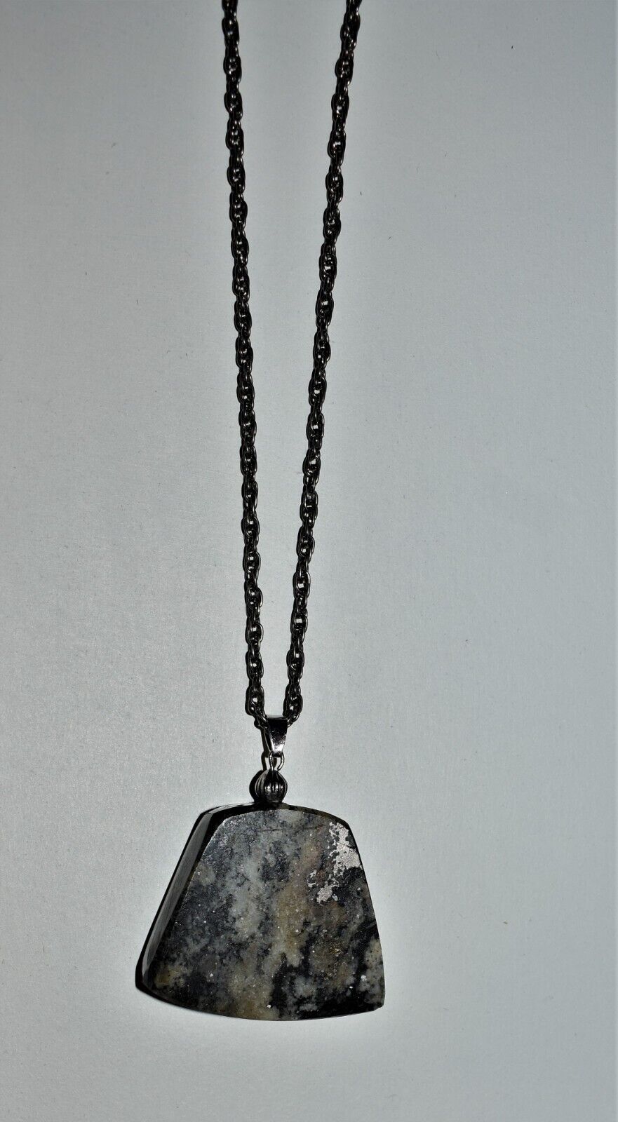 Gold Silver Ore Pendant Necklace 1800s Ore Knob Copper Mine N.C. Handmade Art