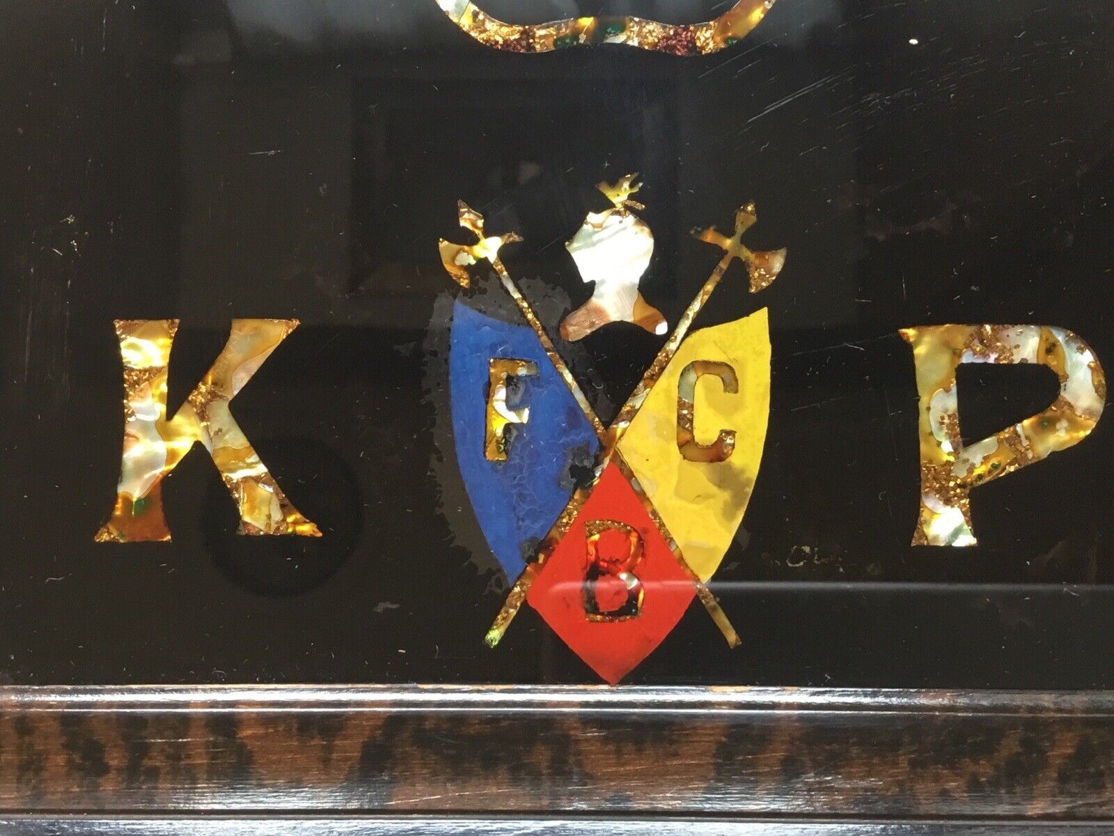 1800’s ODD FELLOWS IOOF Spiked Guard KNIGHT HAT Helmet Gold Photo Necklace Lot