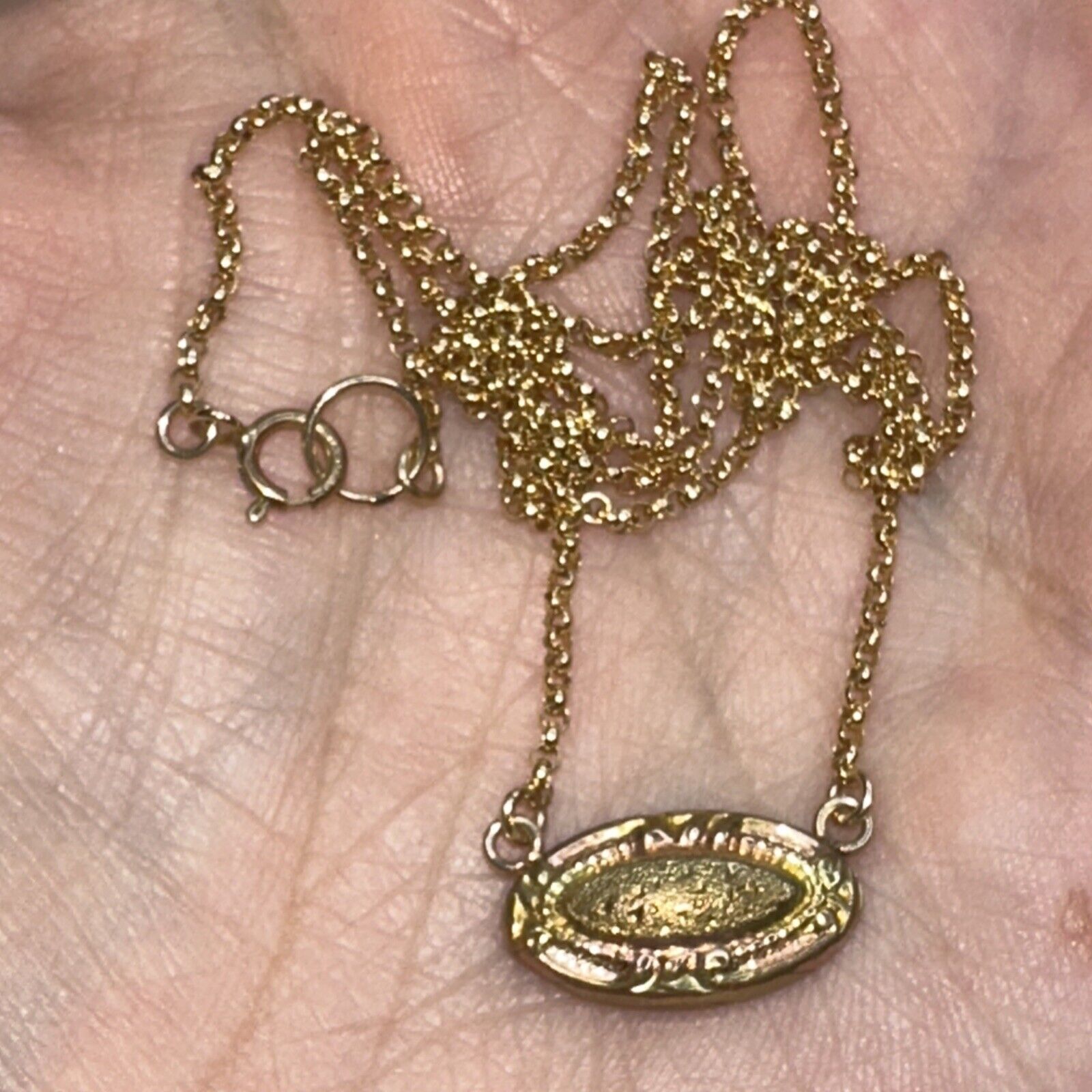 Jeanne Victorian Pendant Necklace 1/20 14k gf mens cufflink 1800s rose yellow