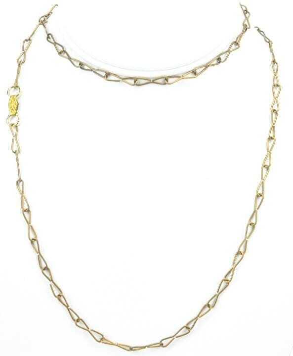 Victorian 1800's Paperclip Link Necklace Chain Measures 32" long Unique Find!