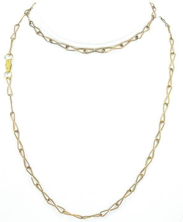 Victorian 1800's Paperclip Link Necklace Chain Measures 32" long Unique Find!
