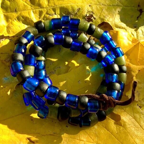 1700s Venetian Glass Trade Beads Strand LOVE BEADS Boho Hippie Festival African