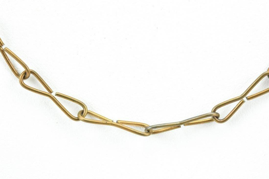 Victorian 1800's Paperclip Link Necklace Chain Measures 32" long Unique Find!