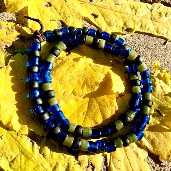1700s Venetian Glass Trade Beads Strand LOVE BEADS Boho Hippie Festival African