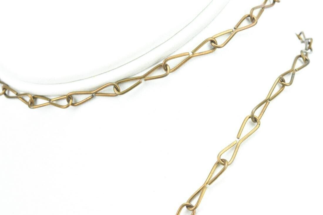 Victorian 1800's Paperclip Link Necklace Chain Measures 32" long Unique Find!