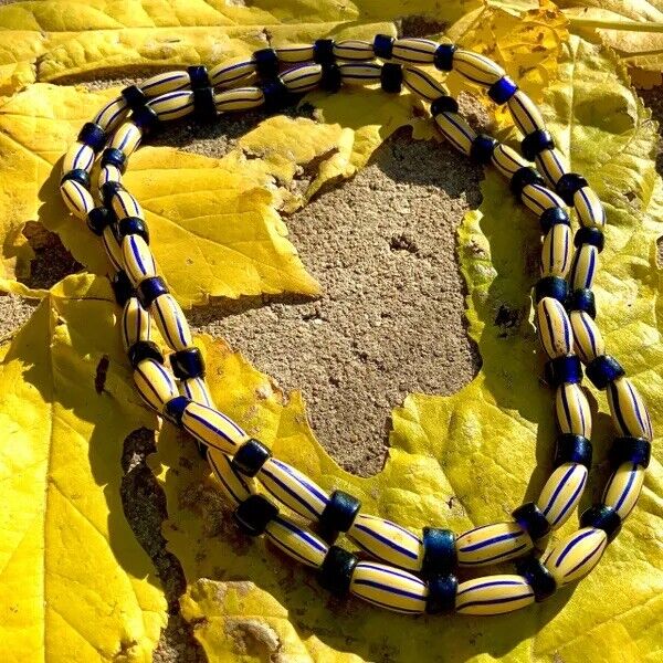 1700s Venetian Glass Trade Beads Strand LOVE BEADS Boho Hippie Festival African