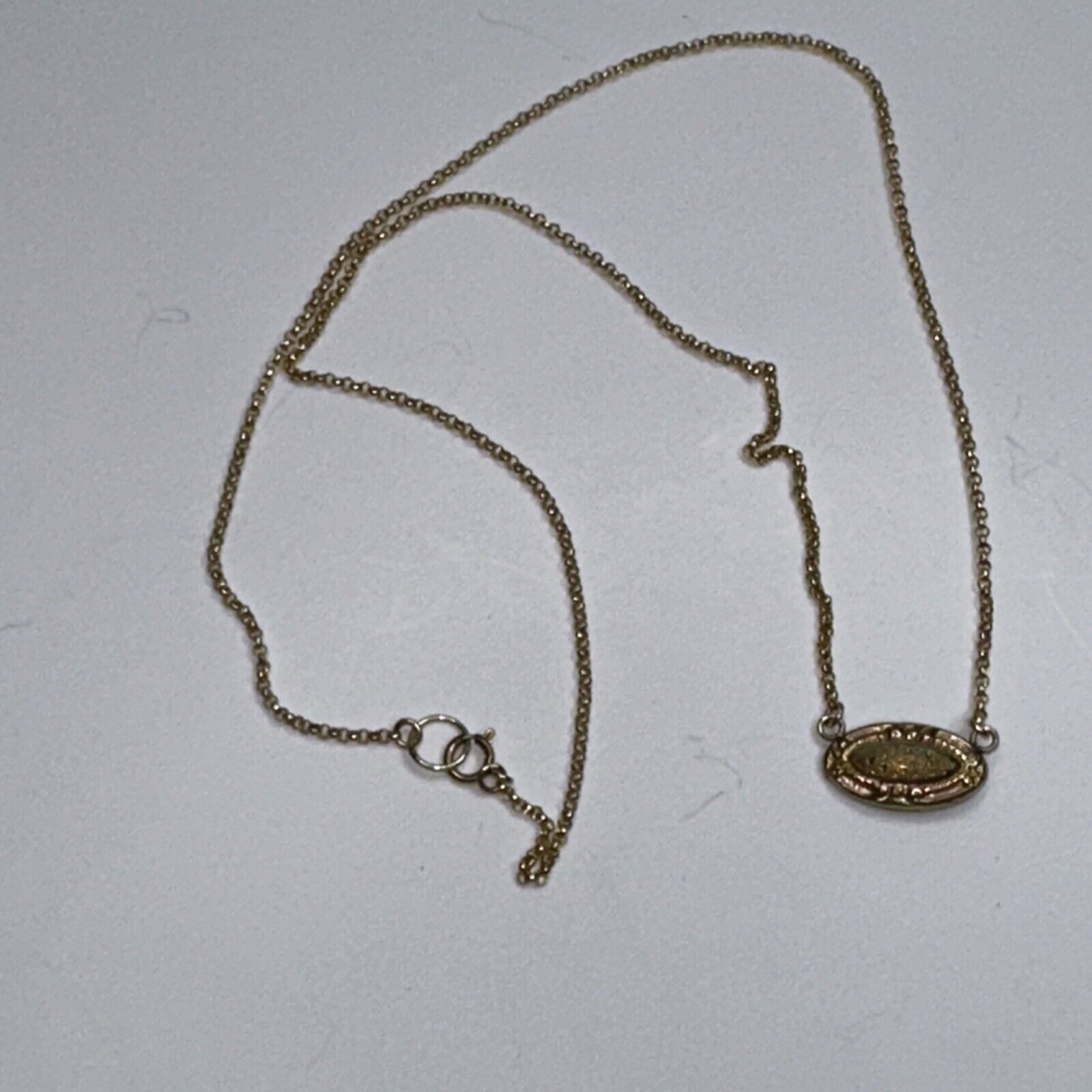 Jeanne Victorian Pendant Necklace 1/20 14k gf mens cufflink 1800s rose yellow