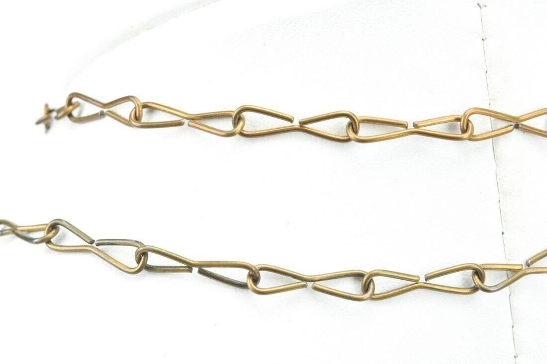 Victorian 1800's Paperclip Link Necklace Chain Measures 32" long Unique Find!