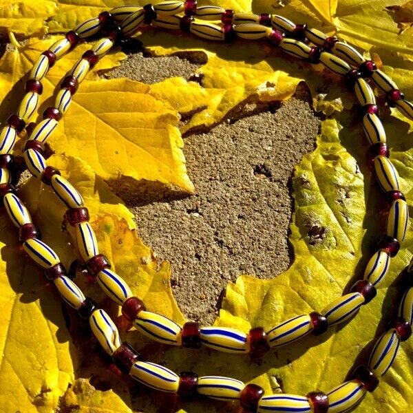 1700s Venetian Glass Trade Beads Strand LOVE BEADS Boho Hippie Festival African