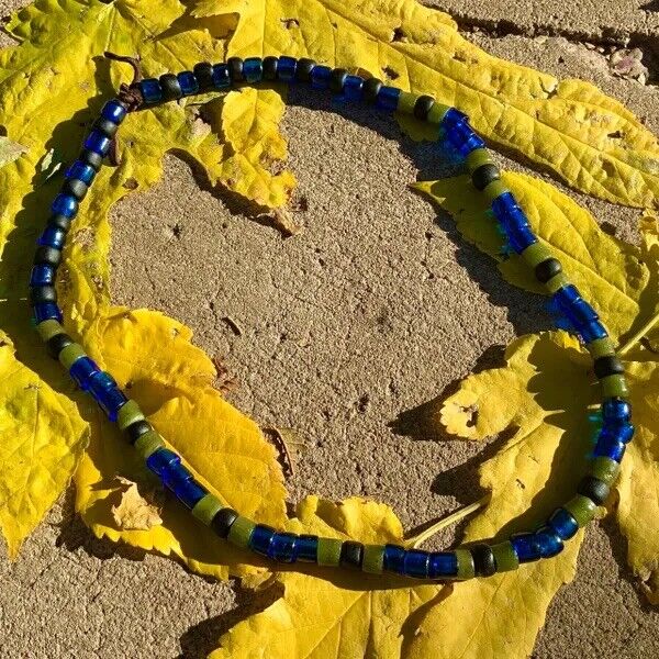 1700s Venetian Glass Trade Beads Strand LOVE BEADS Boho Hippie Festival African