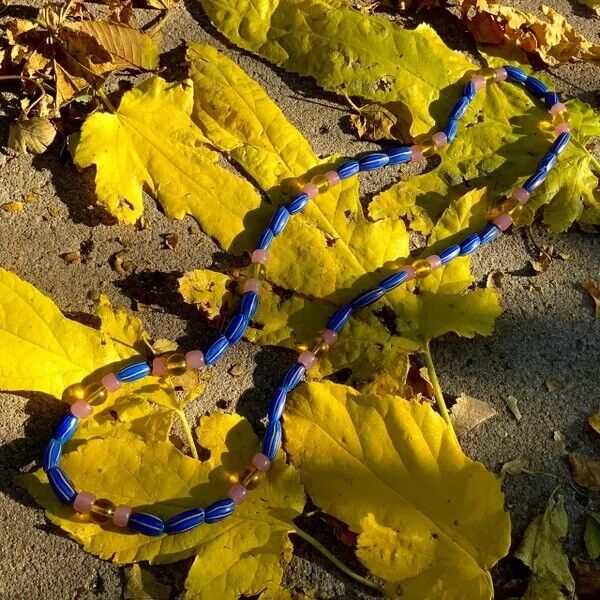 1700s Venetian Glass Trade Beads Strand LOVE BEADS Boho Hippie Festival African