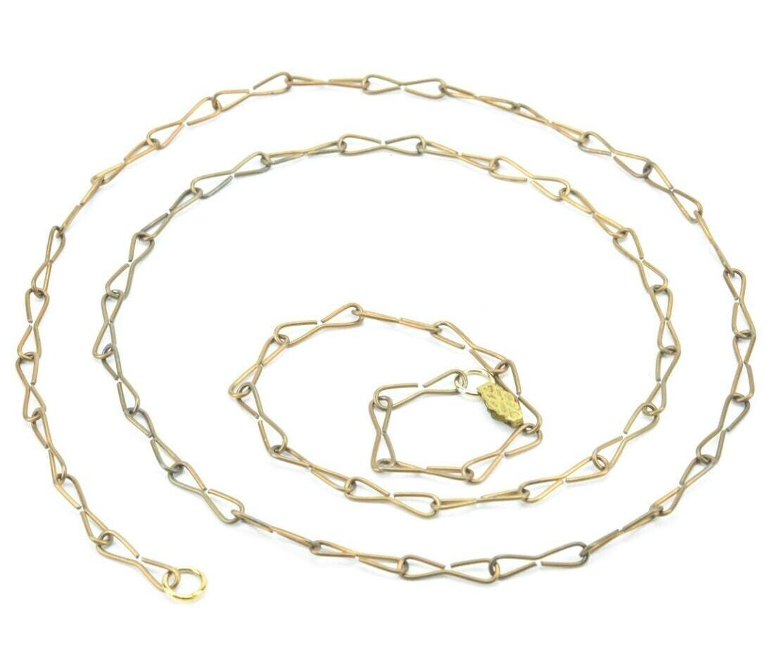 Victorian 1800's Paperclip Link Necklace Chain Measures 32" long Unique Find!