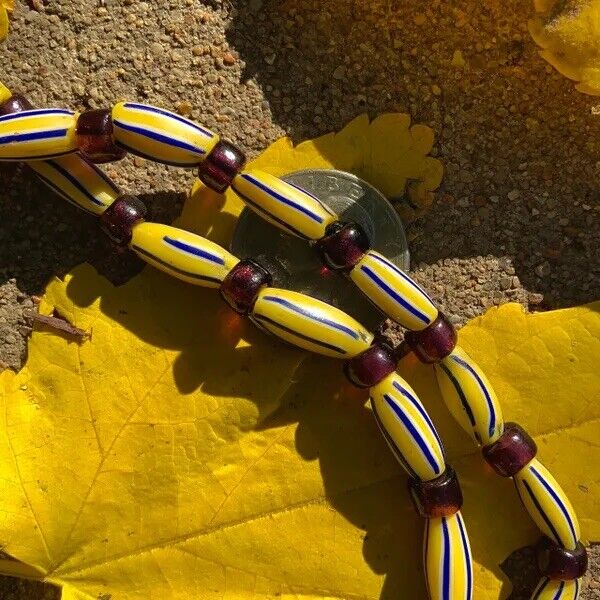 1700s Venetian Glass Trade Beads Strand LOVE BEADS Boho Hippie Festival African