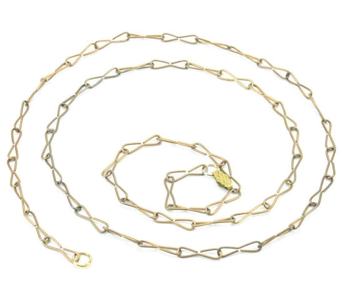 Victorian 1800's Paperclip Link Necklace Chain Measures 32" long Unique Find!