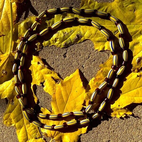1700s Venetian Glass Trade Beads Strand LOVE BEADS Boho Hippie Festival African