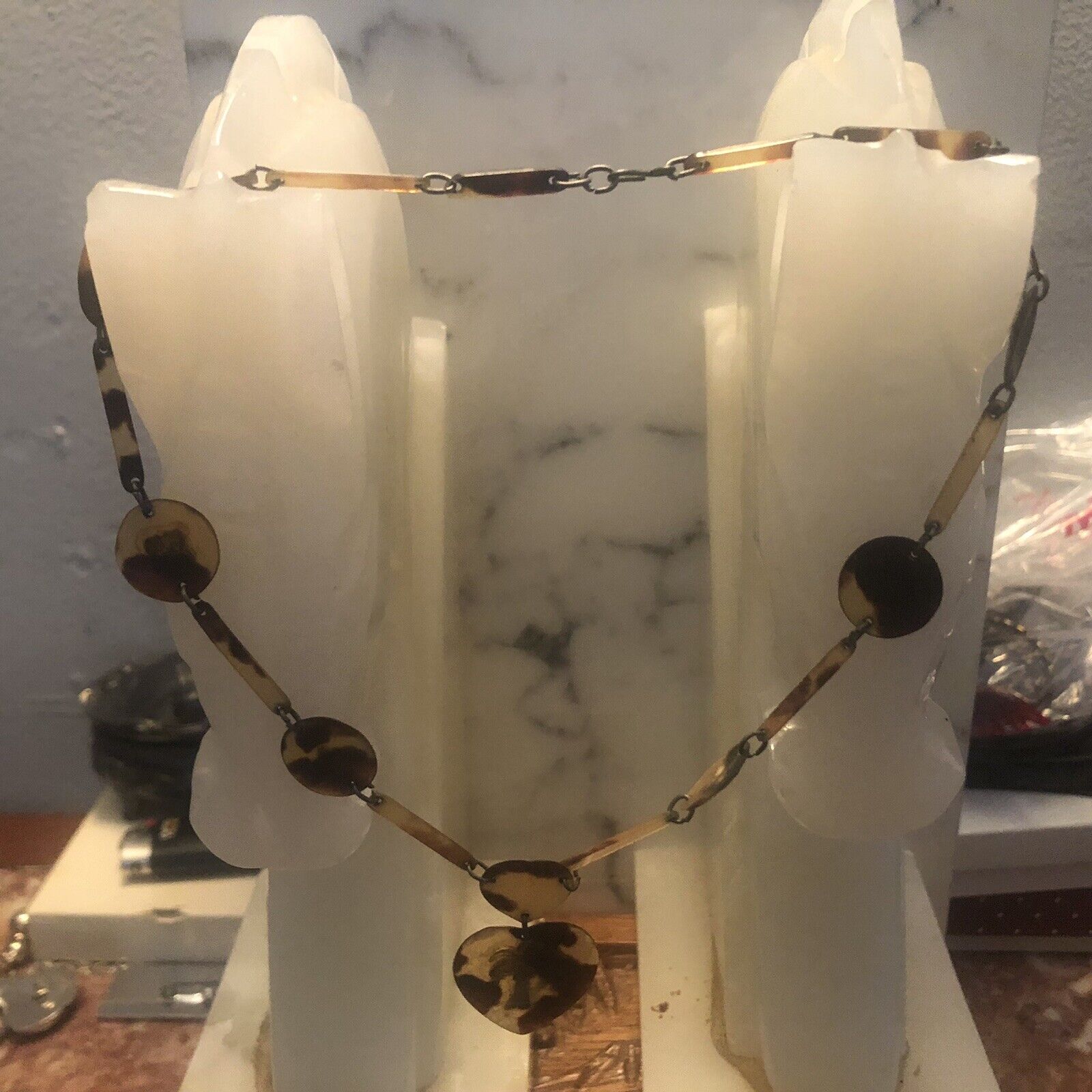 Original Antique 1800’s Shell 16” Tribal Necklace