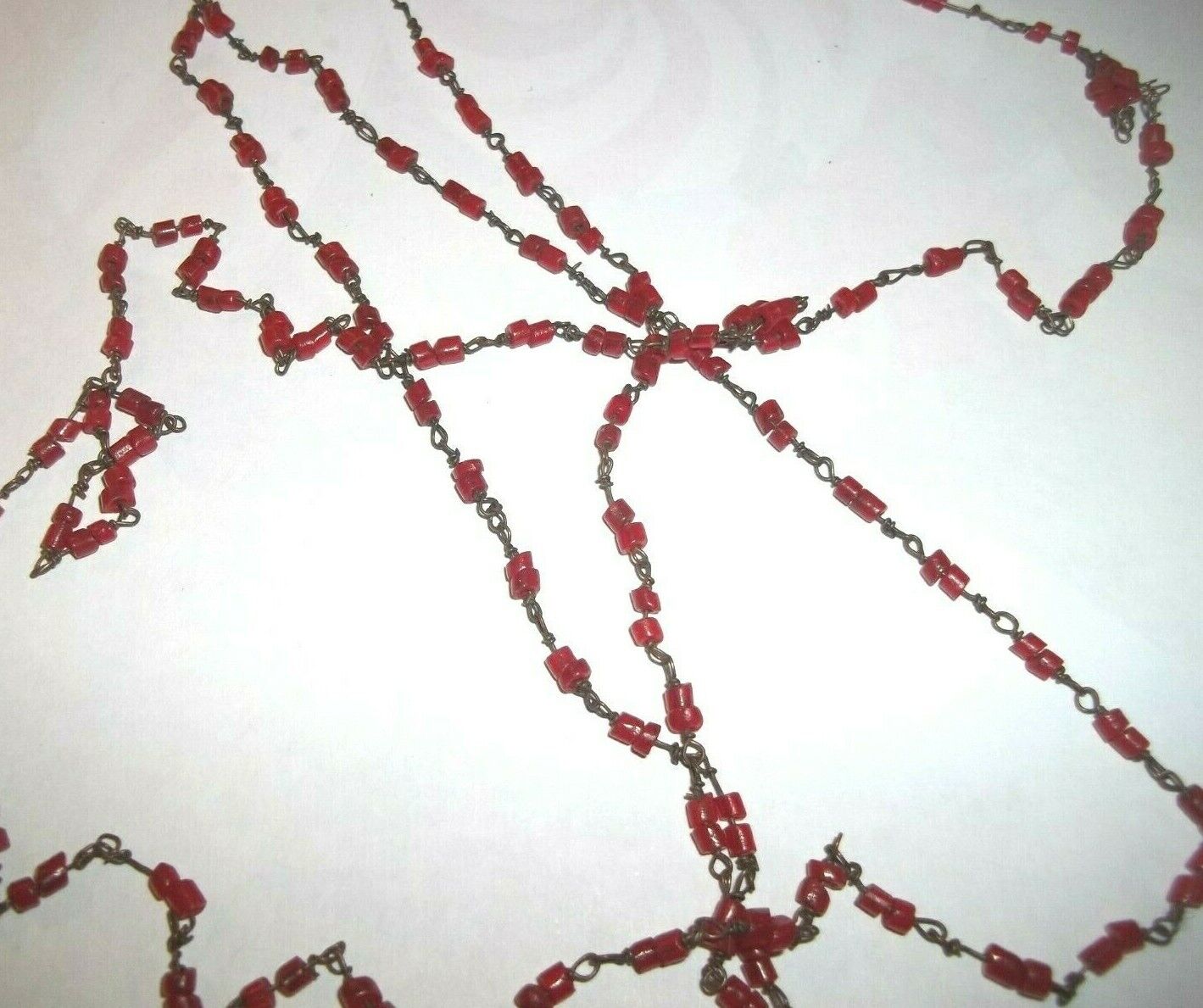 Antique 1800s beaded necklace