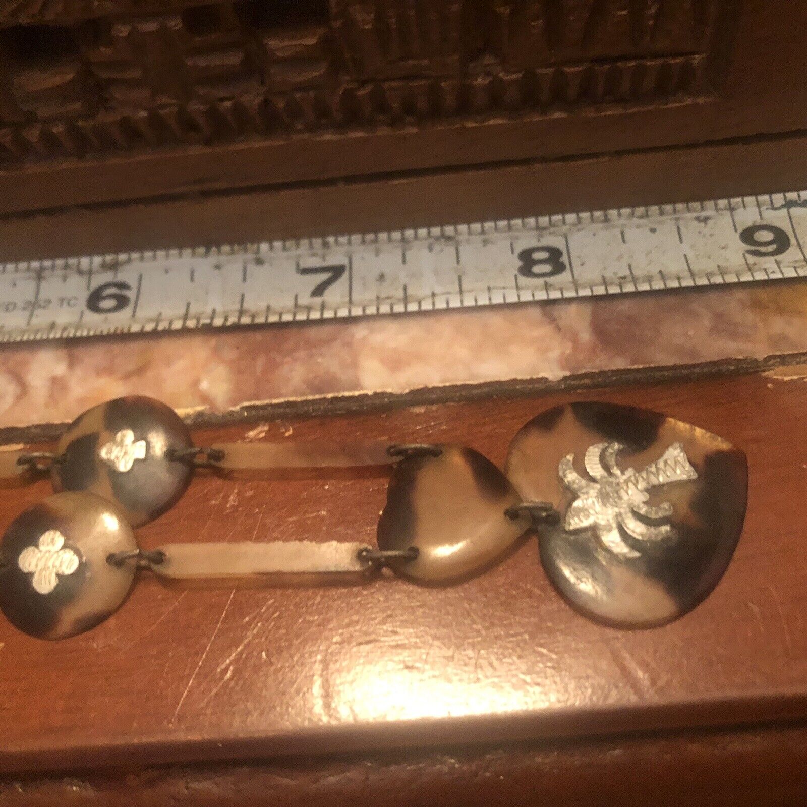 Original Antique 1800’s Shell 16” Tribal Necklace