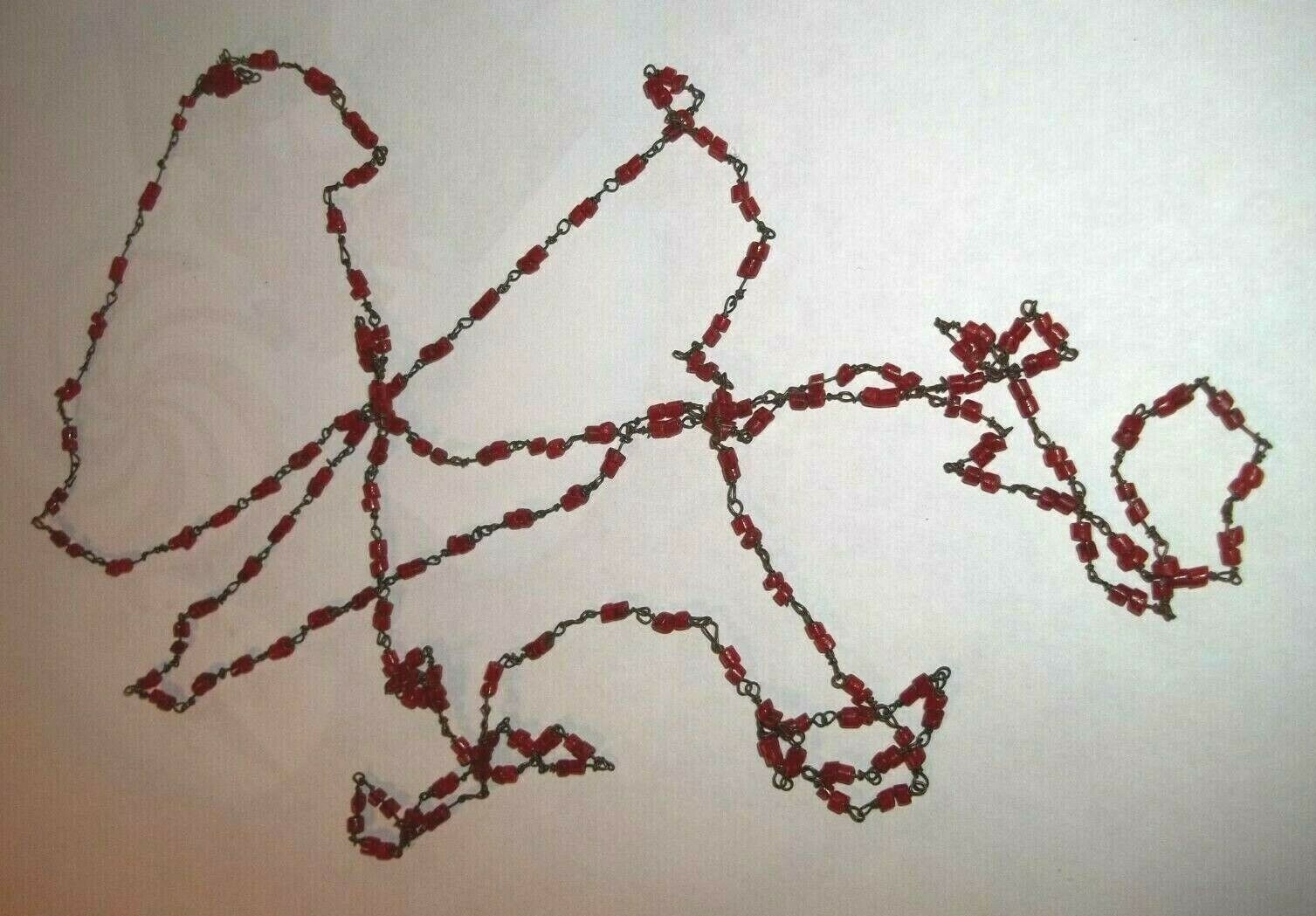 Antique 1800s beaded necklace