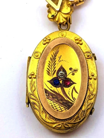 Victorian Locket, 1800's, Vintage Jewelry