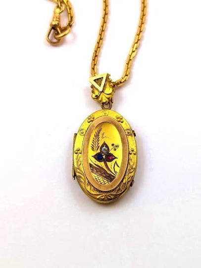 Victorian Locket, 1800's, Vintage Jewelry