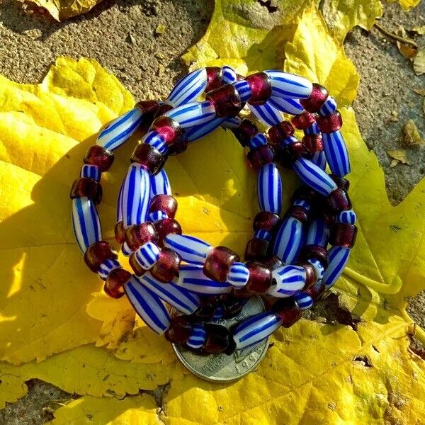 1700s Venetian Glass Trade Beads Strand LOVE BEADS Boho Hippie Festival African