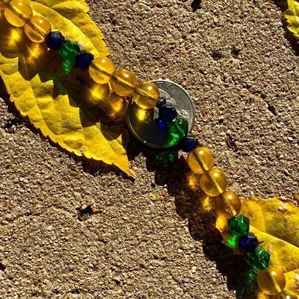 1700s Venetian Glass Trade Beads Strand LOVE BEADS Boho Hippie Festival African