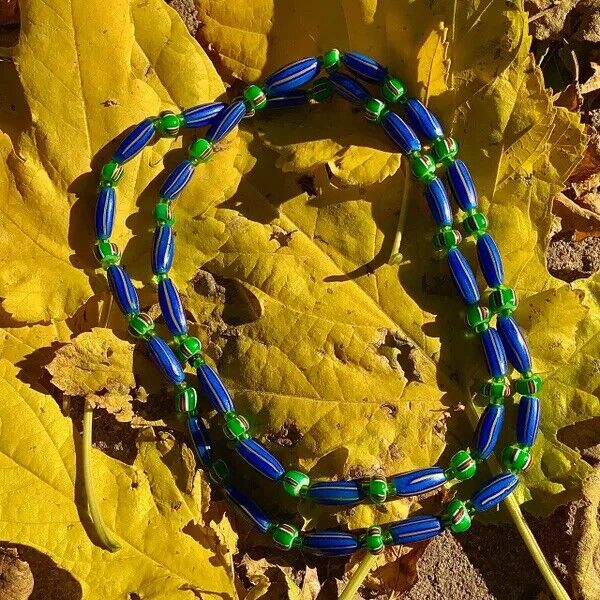 1700s Venetian Glass Trade Beads Strand LOVE BEADS Boho Hippie Festival African