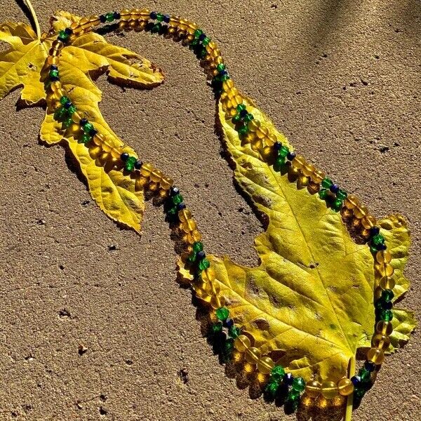1700s Venetian Glass Trade Beads Strand LOVE BEADS Boho Hippie Festival African