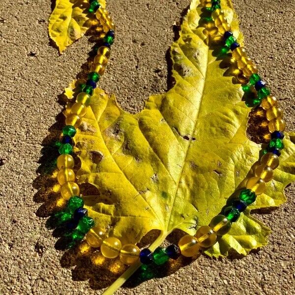 1700s Venetian Glass Trade Beads Strand LOVE BEADS Boho Hippie Festival African