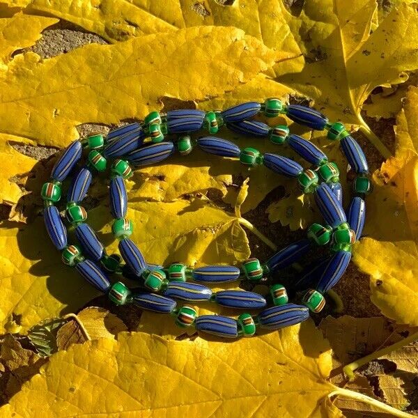 1700s Venetian Glass Trade Beads Strand LOVE BEADS Boho Hippie Festival African