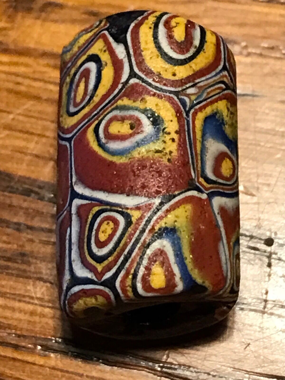 5 African Trade Beads Venetian Millefiori 1700s-1800s