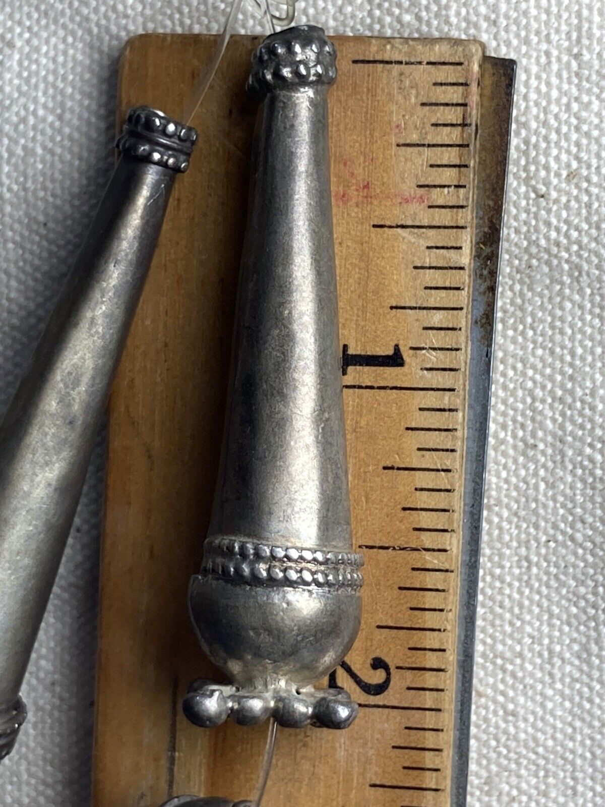 1800'S YEMEN TRIBAL BEDOUIN NECKLACE 1780 AUSTRIAN SILVER THALER COIN GLASS BEAD