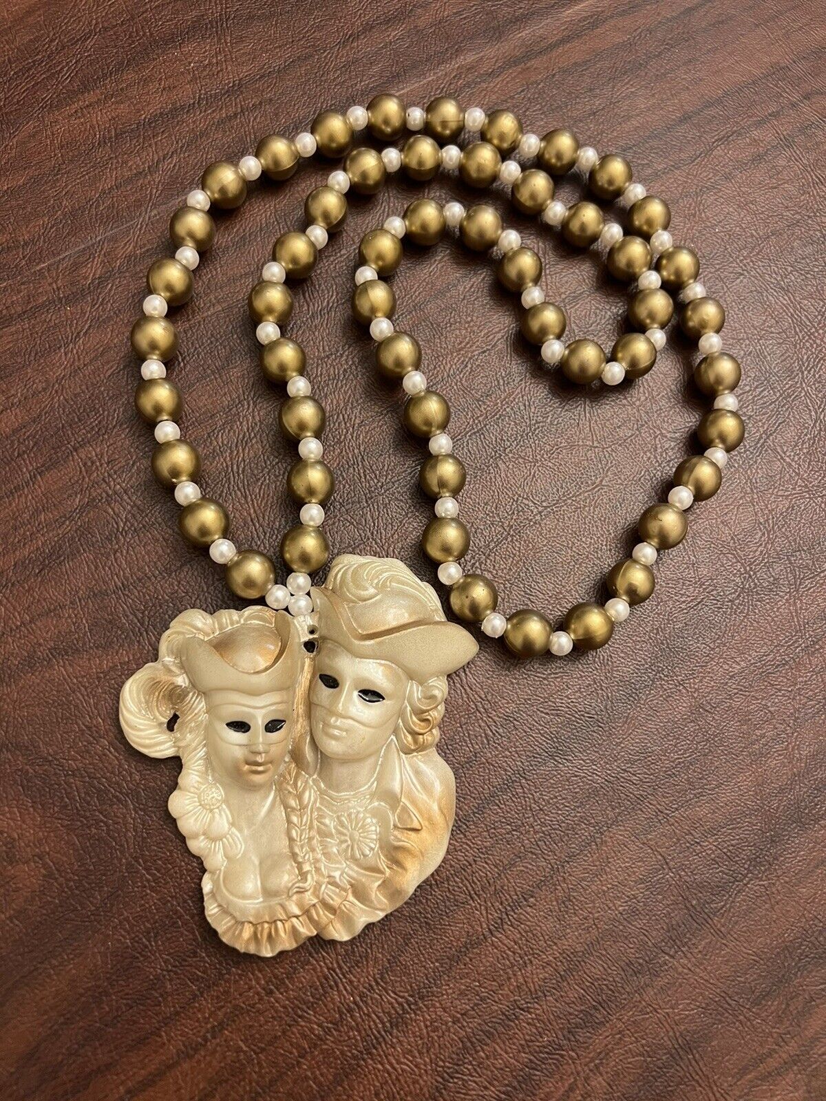 Mardi Gras Bead Necklace Parade Fat Tuesday New Orleans Venetian Maskers 1700s
