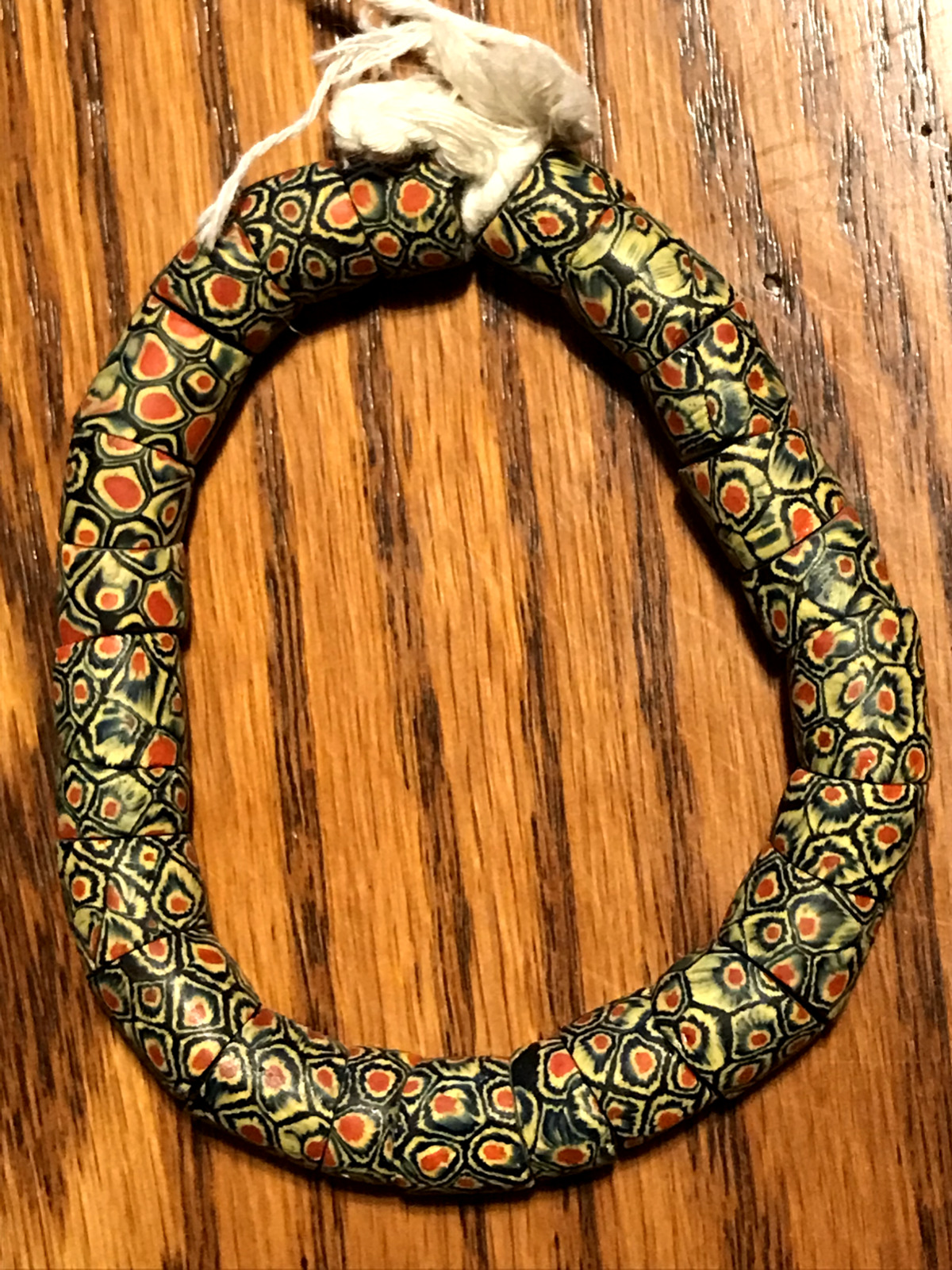 2 Strands / 40 African Trade Beads Venetian Millefiori 1700s - 1800s