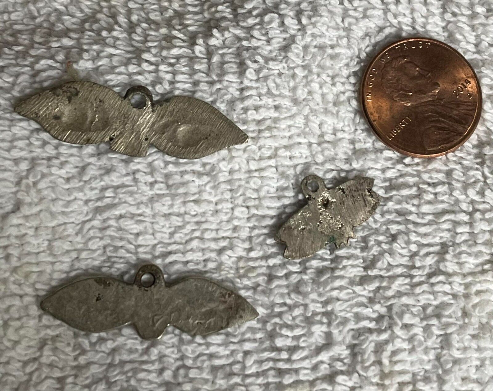 1700´S Vintage  Silver  MEXICO COLONIAL MIRACLES EYES LOT THREE  PCS
