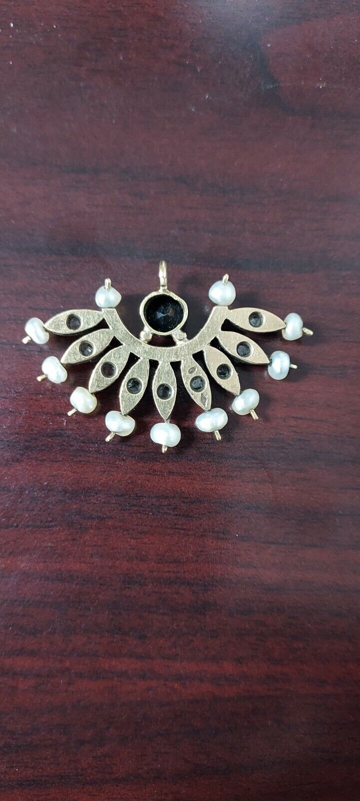 1700's Diamond, Sapphire And Pearl Pendant