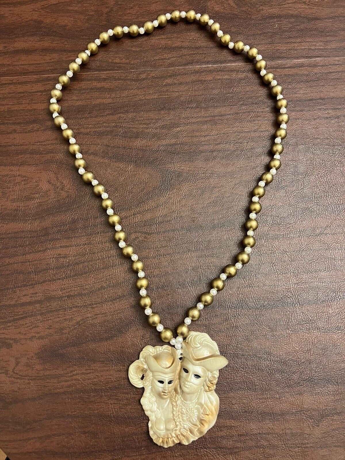 Mardi Gras Bead Necklace Parade Fat Tuesday New Orleans Venetian Maskers 1700s