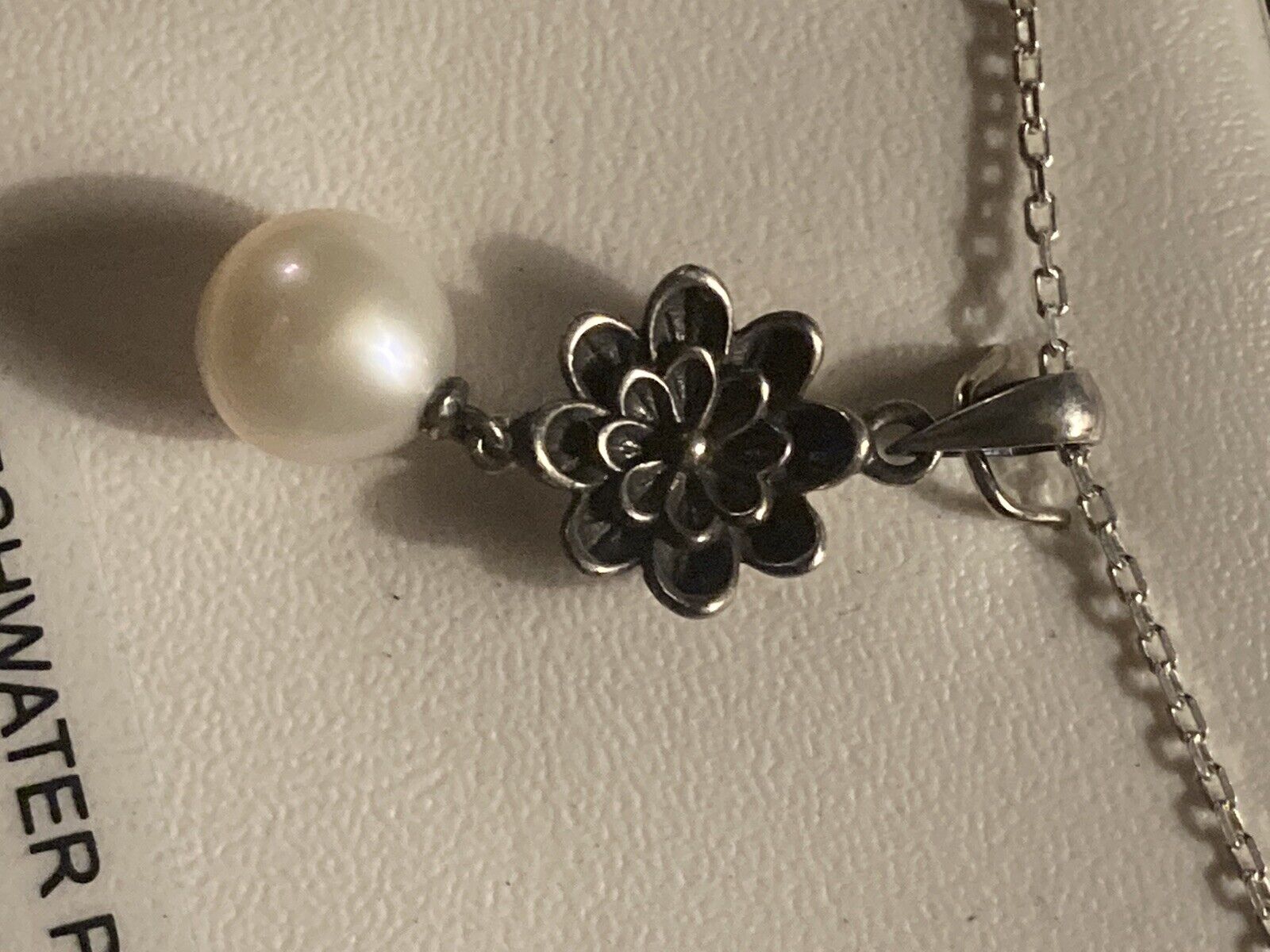 Colonial Williamsburg Sterling Silver & Freshwater Pearl Necklace By Solvar NWT