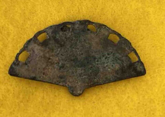 Ancient Spanish brass bullfighting fan pendant(1600-1700’s)