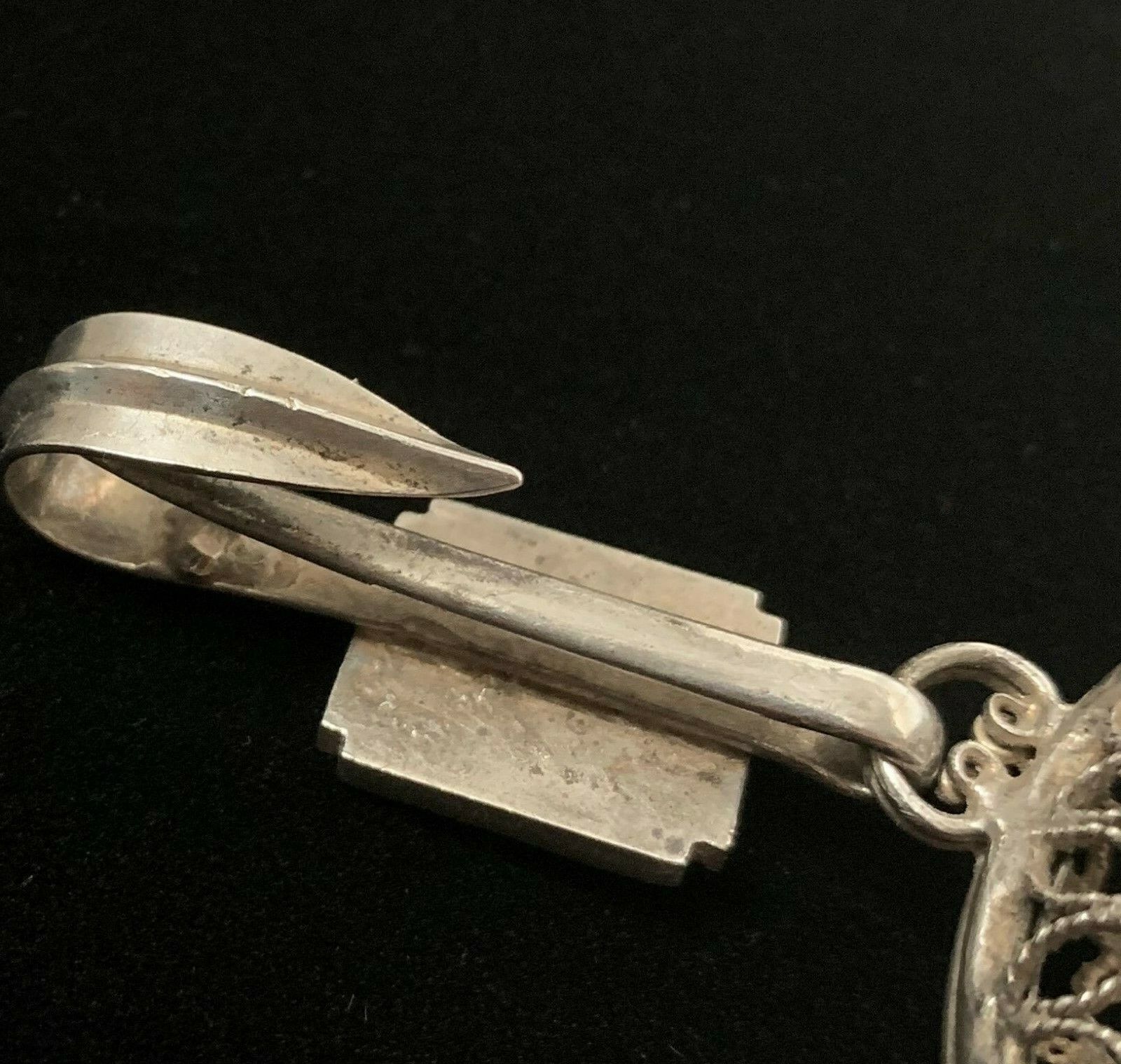 ANTIQUE 1800’s ESTATE STERLING SILVER CHINESE PERFUME NECKLACE BELT SASH PENDANT